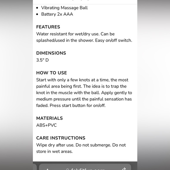 L*Space Vibrating Massage Ball - Picture 4 of 9